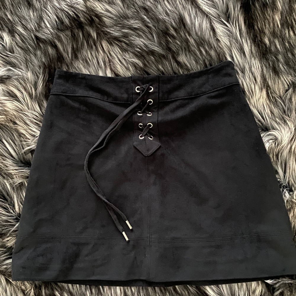 Abercrombie black suede skirt - Picture 1 of 2